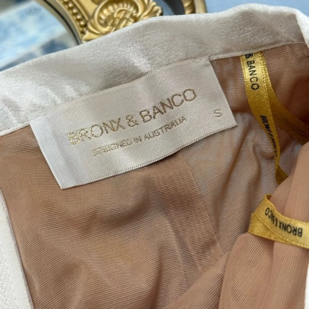 🆕 BRONX & BANCO 🧿 NWOT Jasmine White Multi Two Piece Set, Sz S / US 4 - Picture 15 of 16